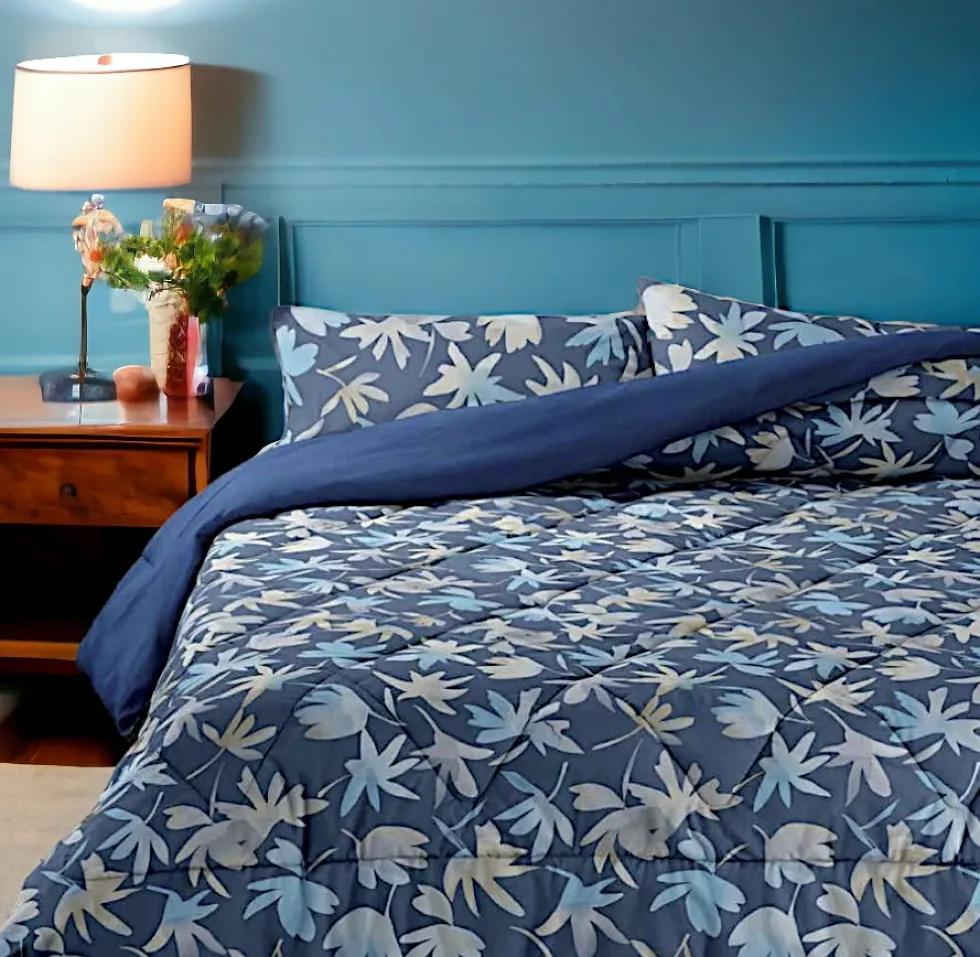 Lenzuola moderne matrimoniali Bassetti SUNNY B2 bluette