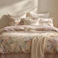 Lenzuola 100% Percalle matrimoniale Enrico Coveri - TIDA floreale rosa