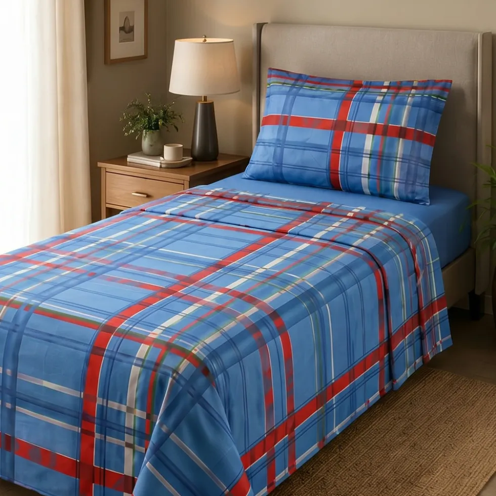 Lenzuola piazza e mezza Bassetti Kilt B2 Turchese | In Offerta