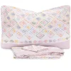 Lenzuola Singole rosa NILA: Design Geometrico Moderno in Cotone