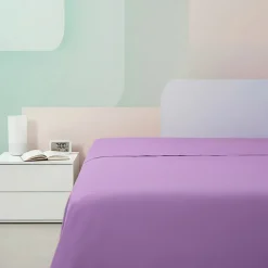 Lenzuola sopra lilla matrimoniale misura MAXI 300x310 ISTAR in cotone