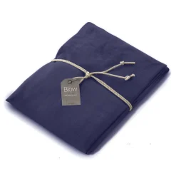 Lenzuolo con angoli Lino 100% FAZZINI Soffio Blu