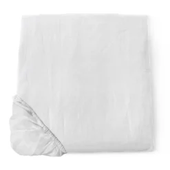 Lenzuolo con angoli Lino 100% FAZZINI Soffio Bianco