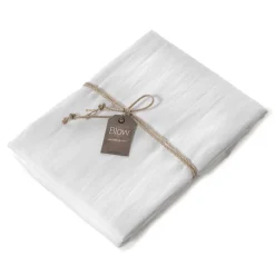 Lenzuolo con angoli Lino 100% FAZZINI Soffio Bianco