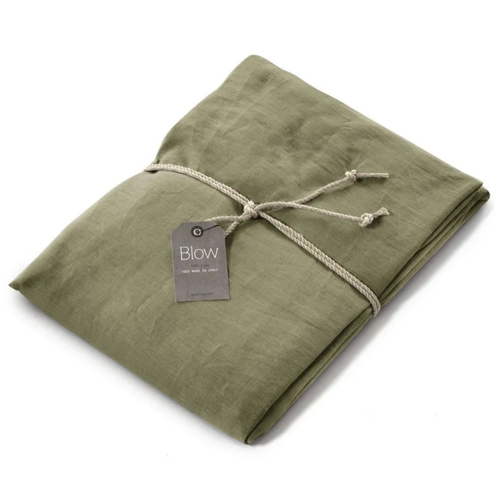 Lenzuolo con elastico da sotto Lino 100% FAZZINI Soffio Cactus