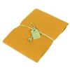 Lenzuolo con elastico da sotto Lino 100% FAZZINI Soffio Ocra