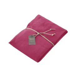 Lenzuolo con elastico da sotto Lino 100% FAZZINI Soffio Rubino