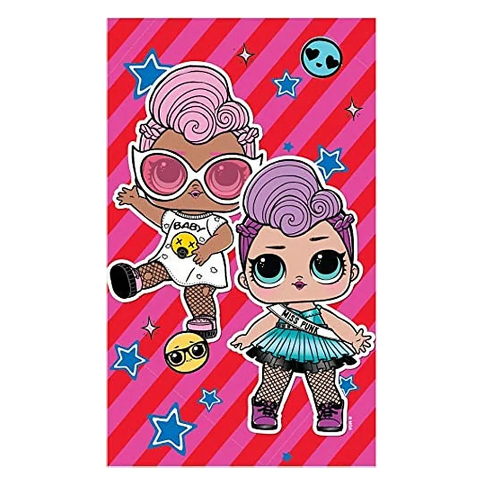LOL asciugamano asilo 30x50 cm LOLSURPRISE official Fucsia