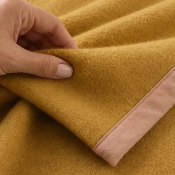 Marzotto HOME | Coperta Matrimoniale Pura Lana Marta - senape