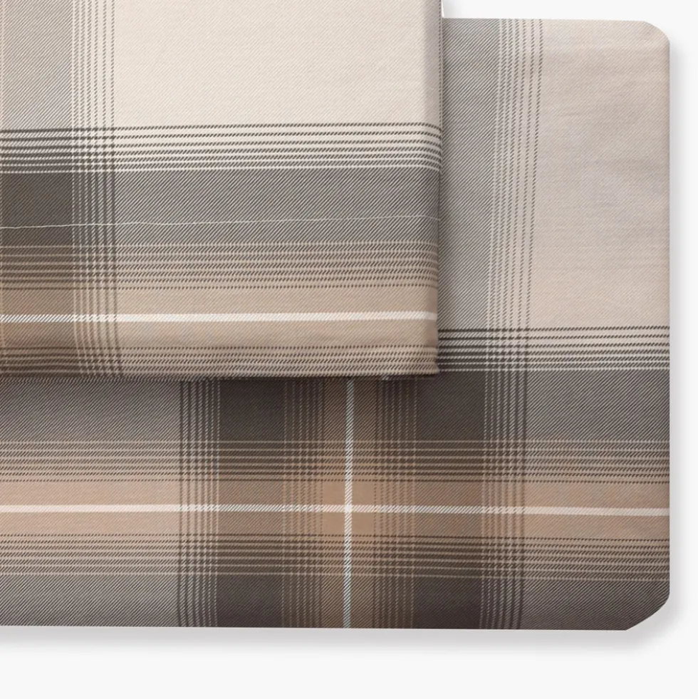 Mirabello Lenzuolo copriletto Matrimoniale Zermat Percalle beige