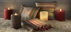 Missoni Home Bagno Tappeto Parma Fiore Turchese blu var5 pesante