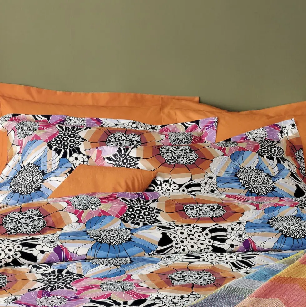 Missoni Home Copripiumino con federe matrimoniale SIBILLA in raso 159