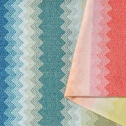 Missoni Home plaid con frange 140x190 cm WALT 100 zig-zag multicolore