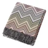 Missoni Home plaid con frange 130x190 cm PERSEO 160 zig-zag multicolore