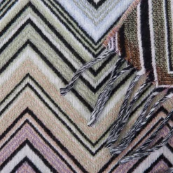 Missoni Home plaid con frange 130x190 cm PERSEO 160 zig-zag multicolore