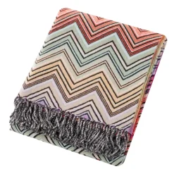 Missoni Home plaid con frange 130x190 cm PERSEO 159 toni caldi