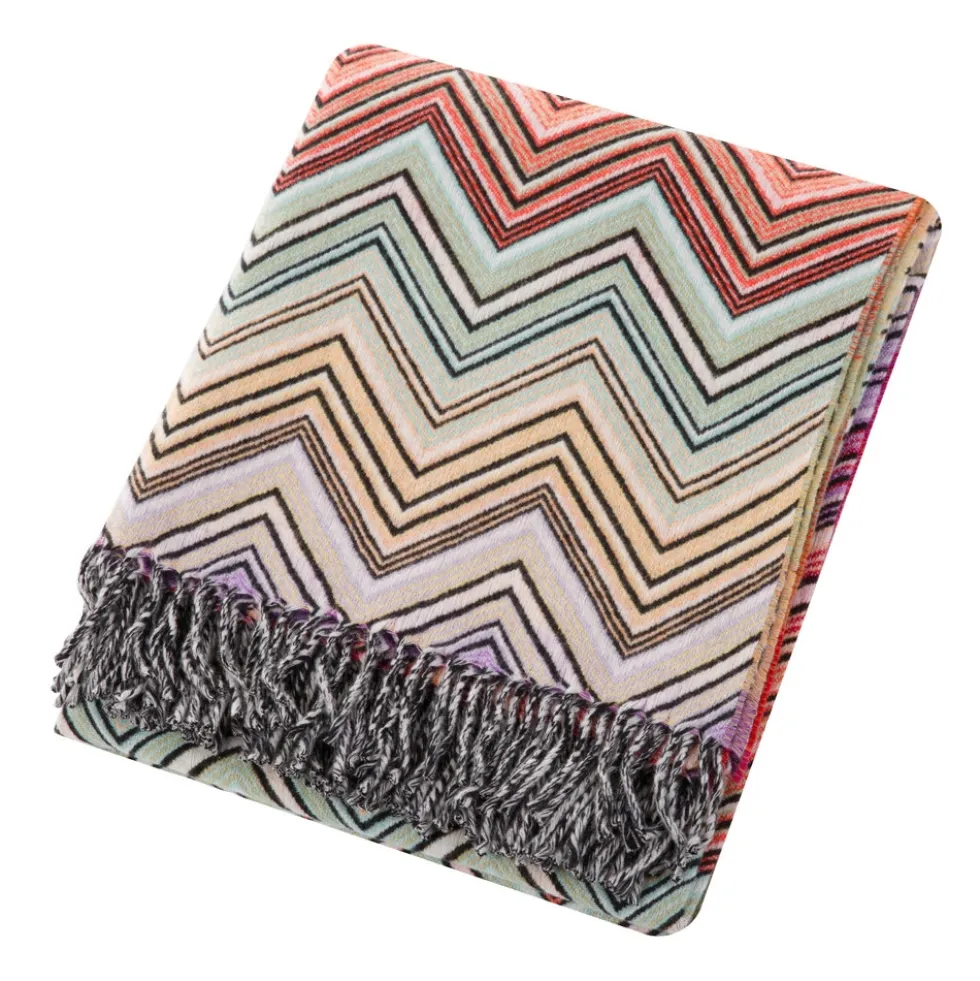 Missoni Home plaid con frange 130x190 cm PERSEO 159 toni caldi