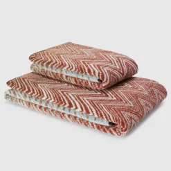 Missoni Home Set 1+1 asciugamani Bagno STONE 156 zig-zag
