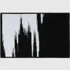 Missoni Home SKUNK 601 tappeto bagno 60x90 cm bianco e nero