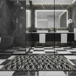Missoni Home TWIST 160 tappeto bagno 60x90 nero melange