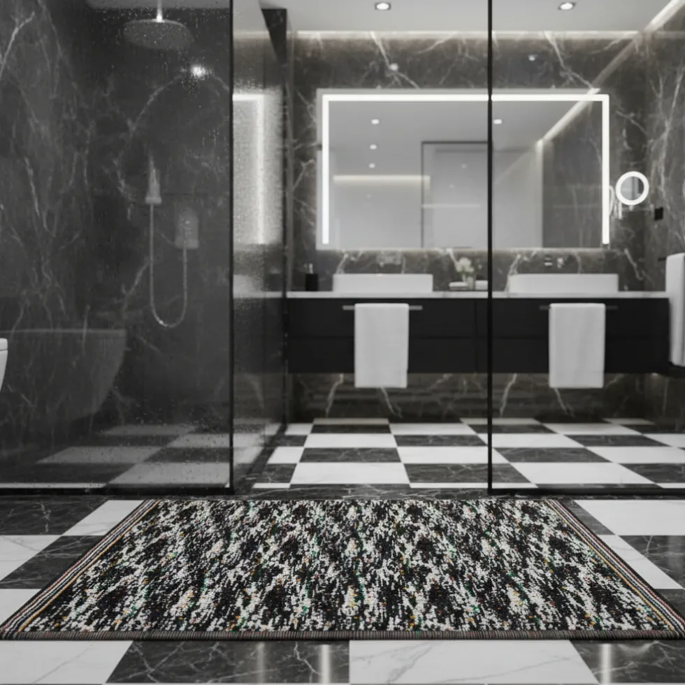 Missoni Home TWIST 160 tappeto bagno 60x90 nero melange