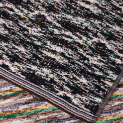 Missoni Home TWIST 160 telo bagno 100x160 cm nero melange