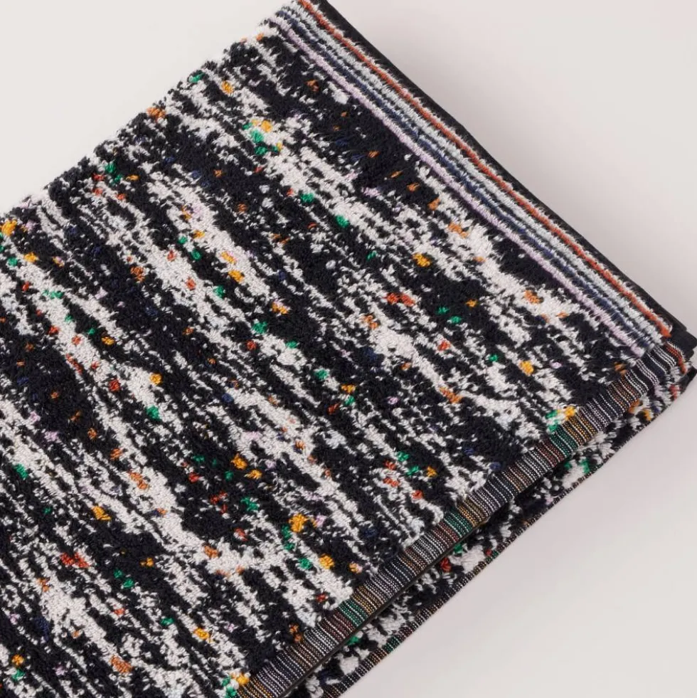 Missoni Home TWIST 160 telo bagno 100x160 cm nero melange