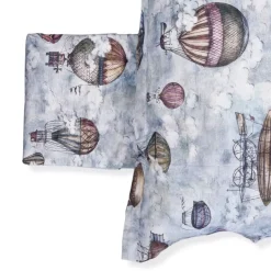 Parure copripiumino con federe MIRABELLO Zeppelin azzurro
