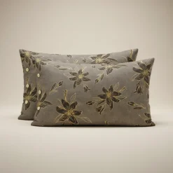Parure copripiumino matrimoniale in percalle Bellora Fashion Gold grey