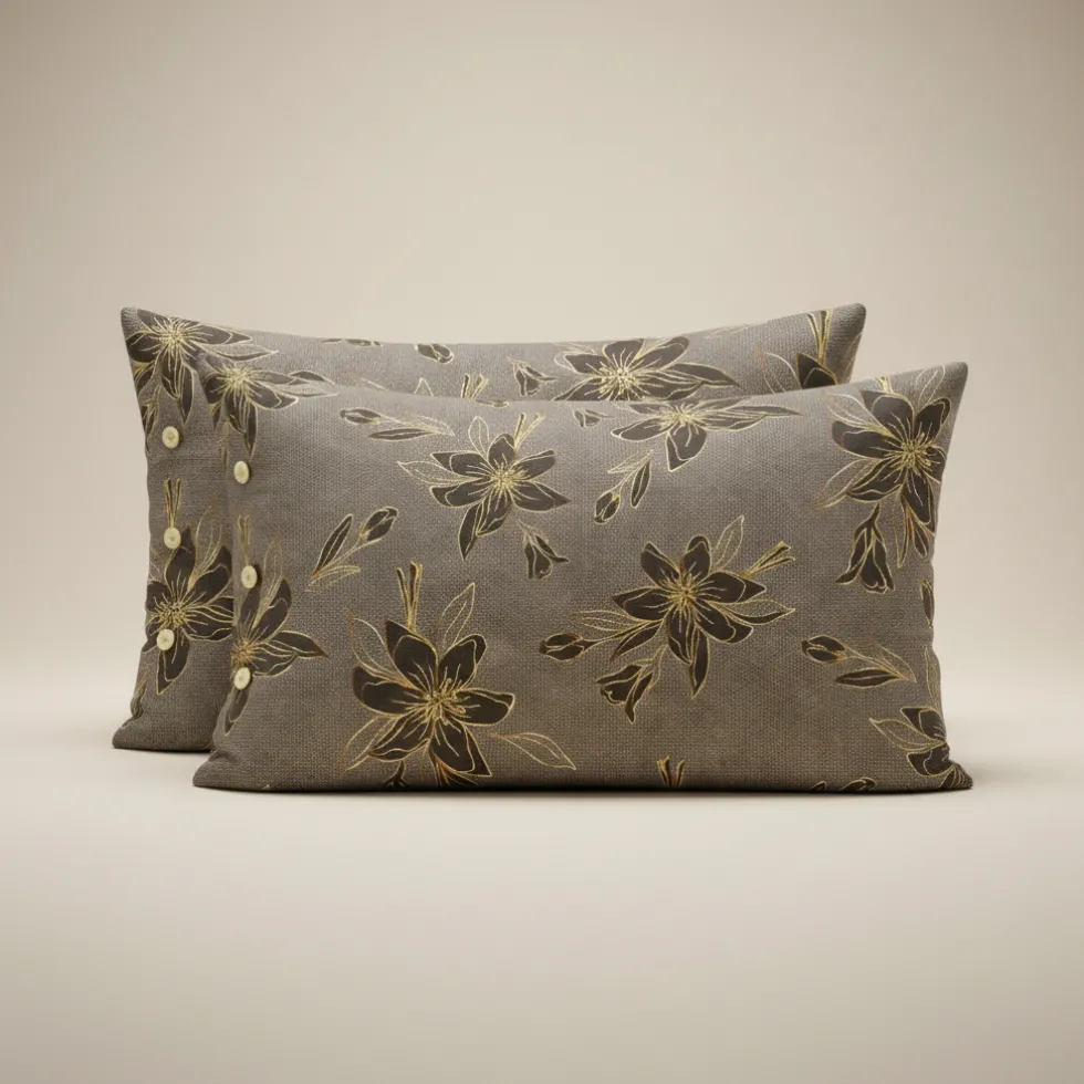 Parure copripiumino matrimoniale in percalle Bellora Fashion Gold grey