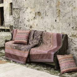 Plaid Bassetti Granfoulard coperta MATERA G1 malva idea regalo in scatola