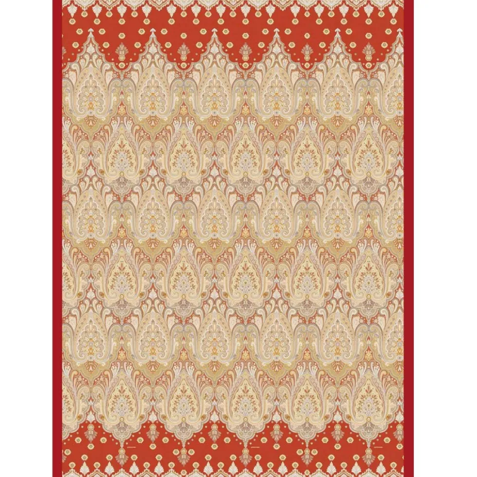 Plaid Bassetti Isolabella R1 - Eleganza Italiana nei Toni del Rosso
