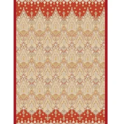 Plaid Bassetti Isolabella R1 - Eleganza Italiana nei Toni del Rosso
