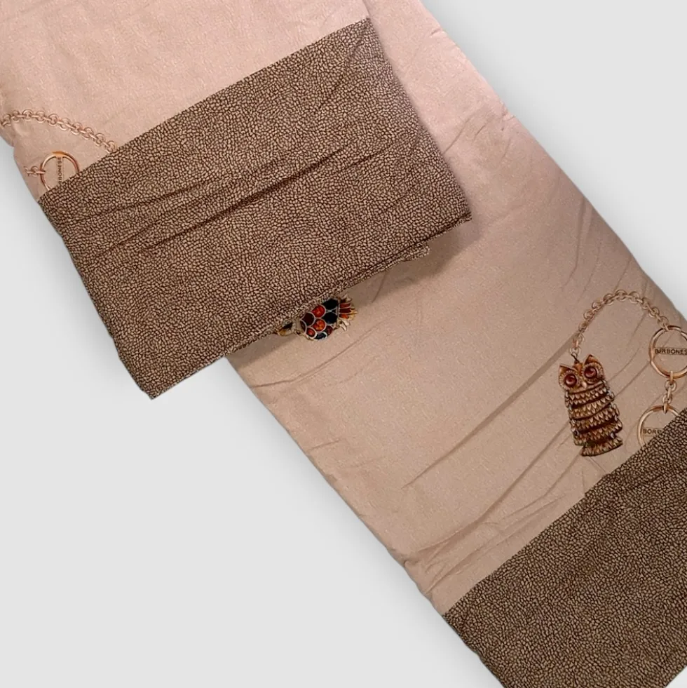 Plaid da divano Borbonese imbottito 140x180 cm Lucky marrone