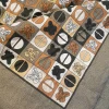 Plaid da divano Borbonese imbottito 140x180 cm Iconic marrone