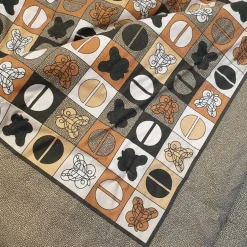 Plaid da divano Borbonese imbottito 140x180 cm Iconic marrone