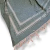 Plaid da divano Borbonese 130x180 cm BELT verde morbido e caldo