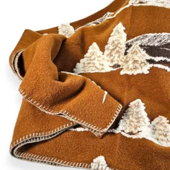 Plaid da divano in Lana Cotta 150 x 170 Baita Innevata Casette