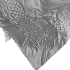 Plaid da divano in velluto 130x170 LAURA BIAGIOTTI ALOE grigio