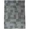 Plaid effetto agnellato Central Park bianco e nero pied de poule 130x160
