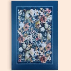 Plaid imbottito da divano GABEL 130x170 cm Profumo blu