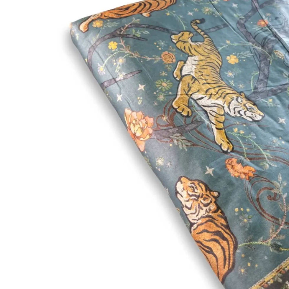 Plaid imbottito da divano in raso SOMMA LHASA 130x170 acqua