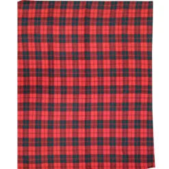 Plaid in pile Scozia rosso e verde fantasia scozzese - varie misure