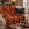 Plaid Lana Cotta 150x170 Rosso Mattone Pecore Made in Italy