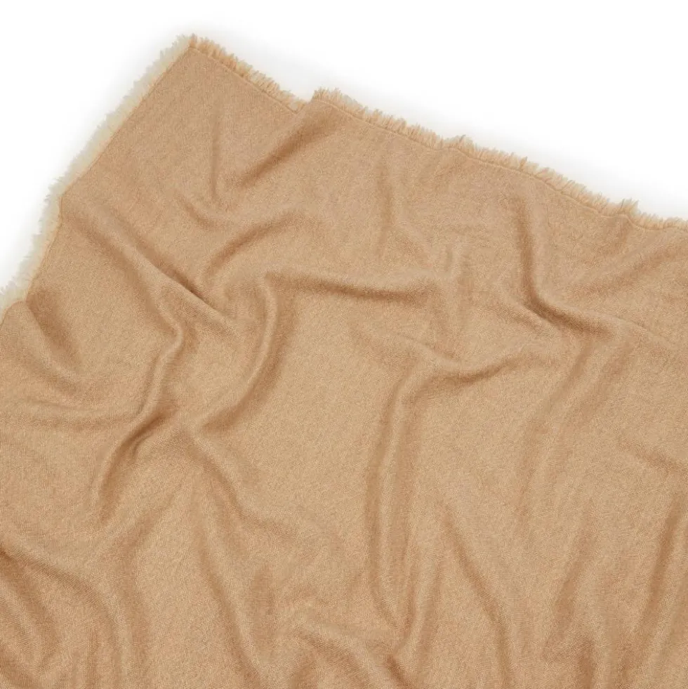 Plaid lana merino lavabile beige 130x180 Lanerossi elegante per divano