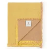Plaid lana merino lavabile giallo 130x180 Lanerossi design per divano
