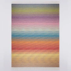 Plaid Missoni Home con frange 130x190 cm BASTIEN 100 zig-zag