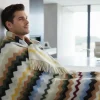 Plaid Missoni Home con frange 130x190 cm CLIFFORD 160 zig-zag