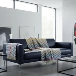 Plaid Missoni Home con frange 130x190 cm WATAMU 100 chevron