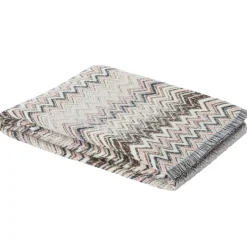 Plaid Missoni Home con frange 130x195 cm FOREST 165 zig-zag